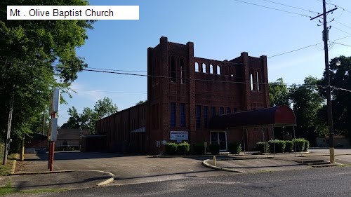 Mt . Olive Baptist Church